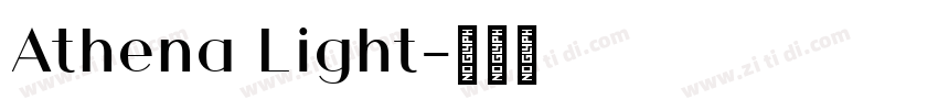 Athena Light字体转换